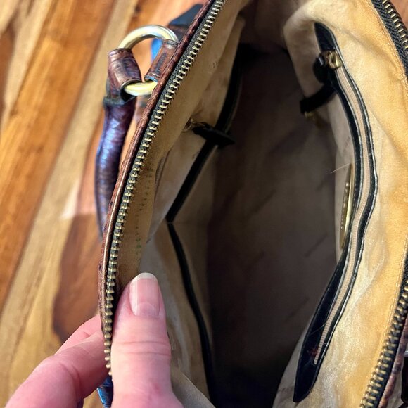 Brahmin Louise Croc Embossed Satchel - Picture 7 of 9